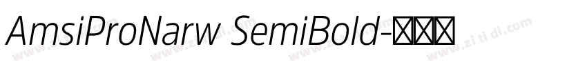 AmsiProNarw SemiBold字体转换